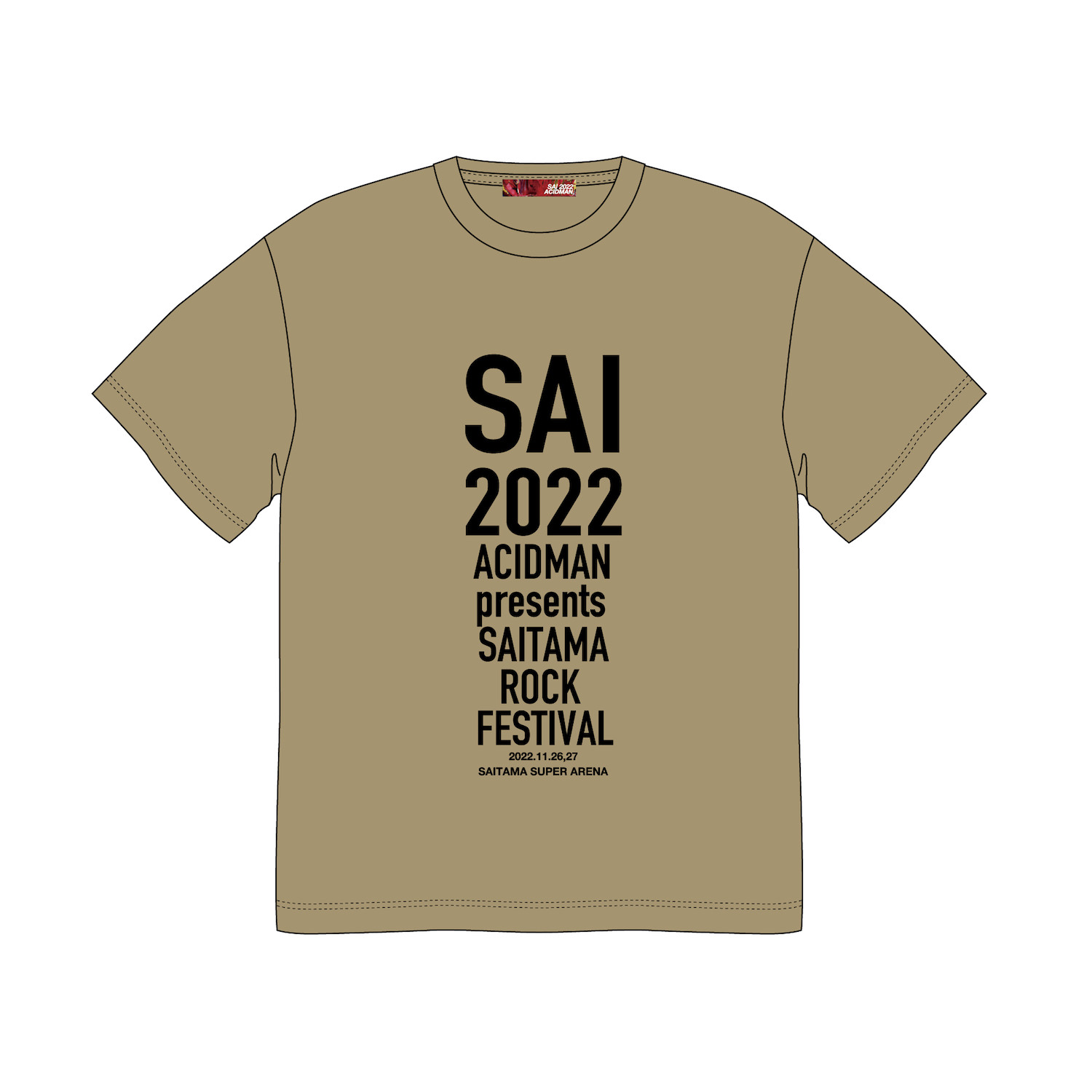SAI2022ロゴTee　／　sandkhaki表
