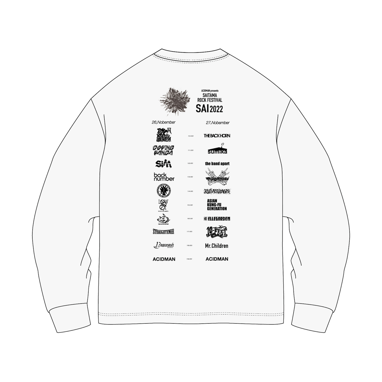 1030SAI2022キーヴィジュアルロンTee　／　white