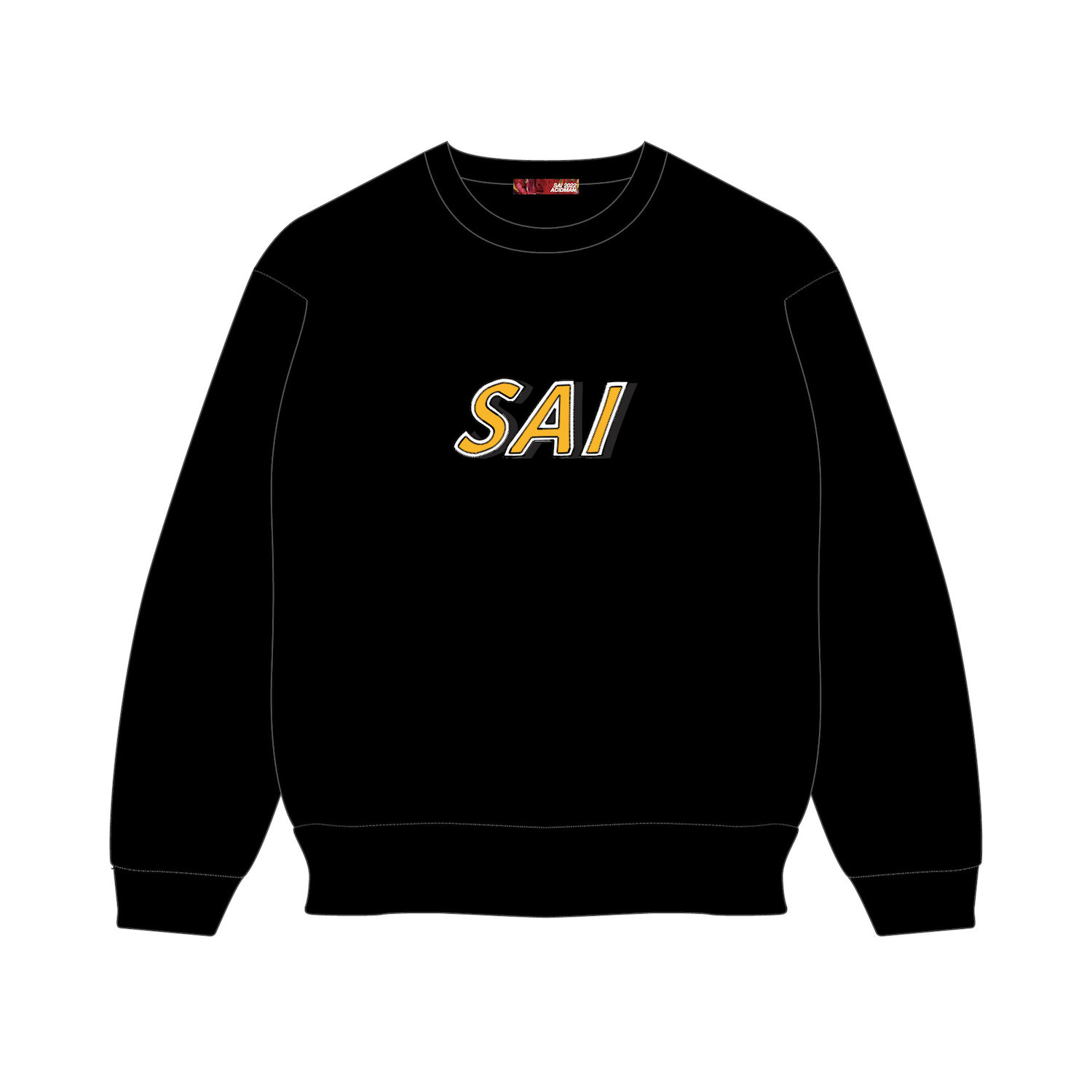 SAI2022カレッジ刺繍sweat　／　black