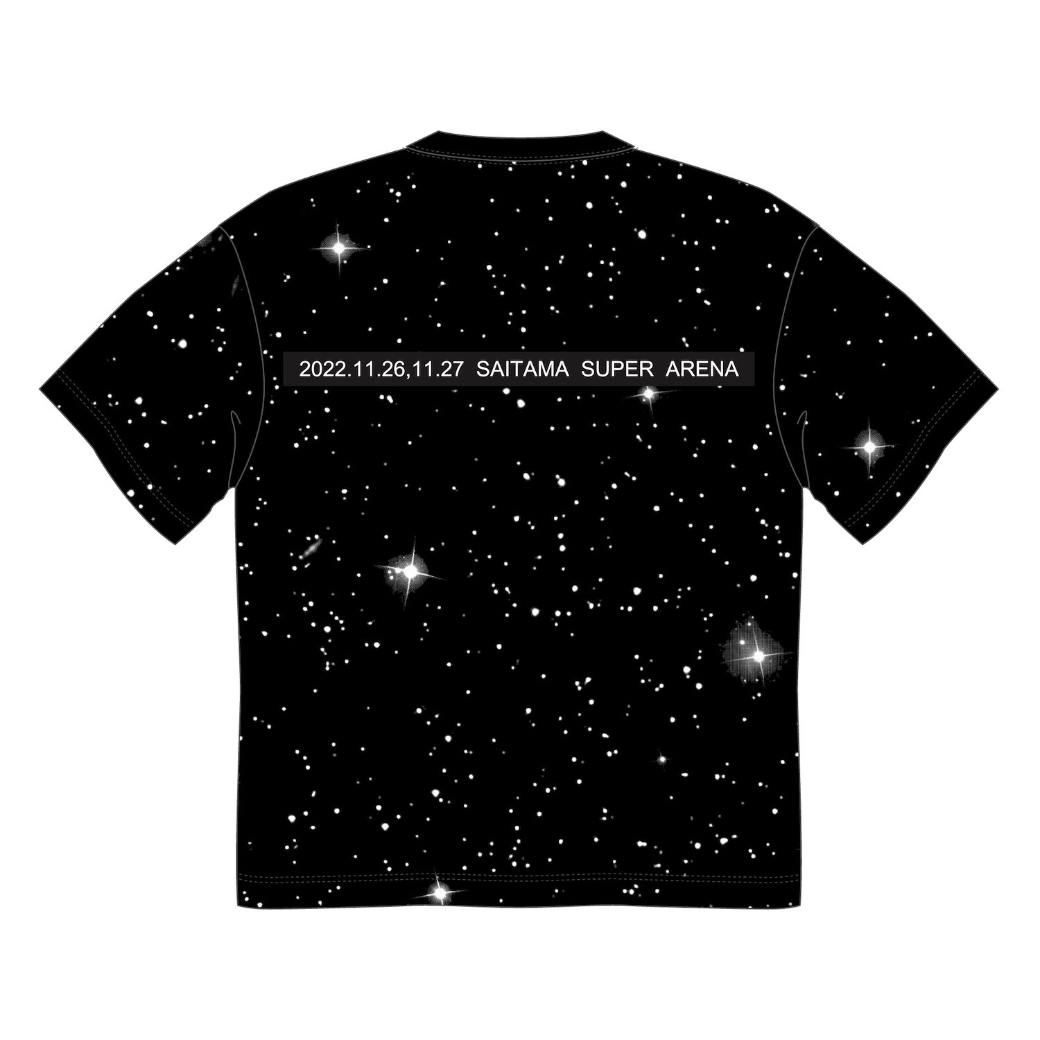 SAI2022StarrySky蓄光Tee　／　black　／　white1